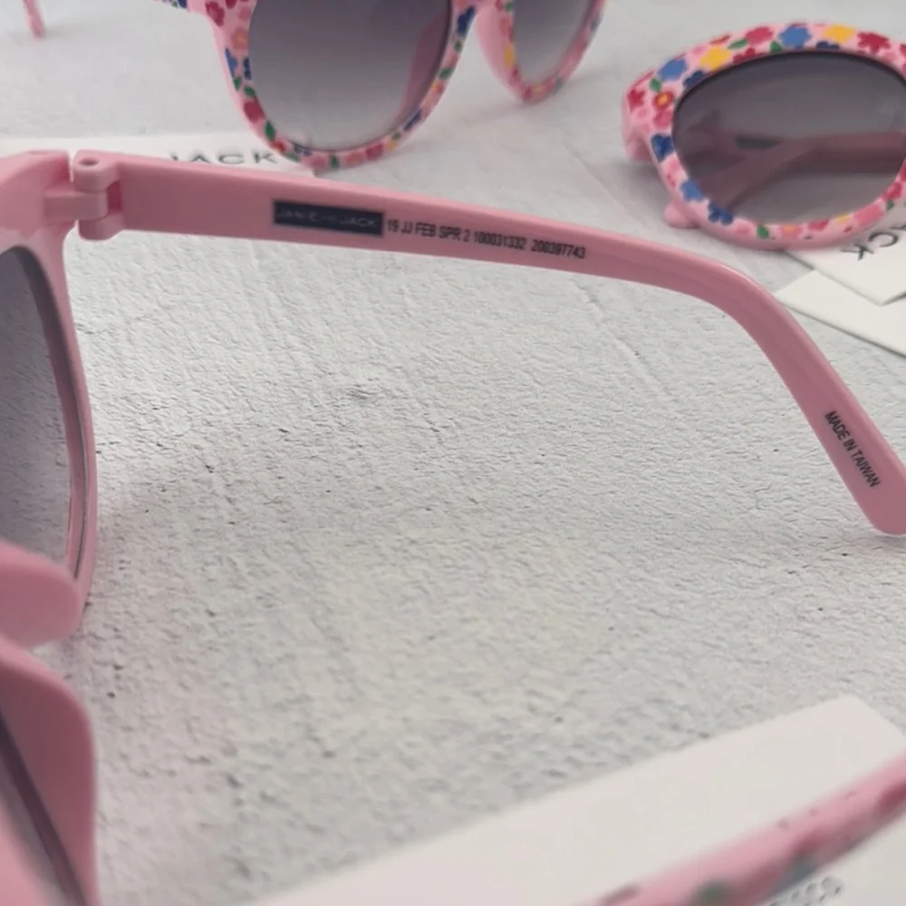 Janie and Jack Pink Floral Sunglasses